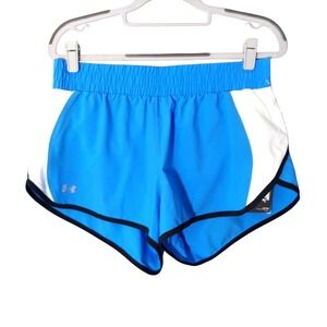 Under Armour Women‎ Shorts M Heat Gear Runner Lined Quick Dry Retro Athleisure